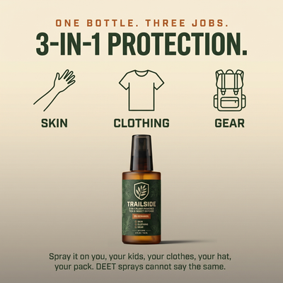 Trailside 3-in-1 Tick & Insect Defense Spray | 3% Geraniol