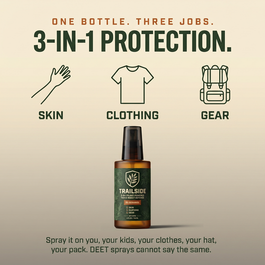 Trailside 3-in-1 Tick & Insect Defense Spray | 3% Geraniol
